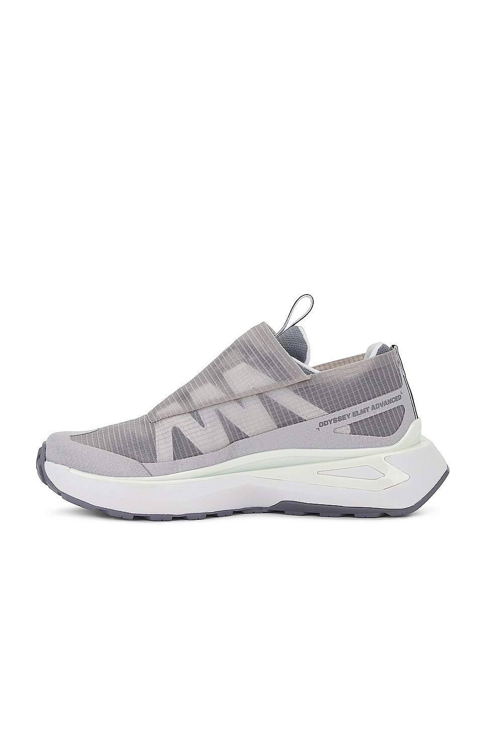 Кроссовки мужские Odyssey Elmt Advanced Clear Salomon, цвет Glacier Gray, Ghost Gray, & Aloe Wash — фото 4