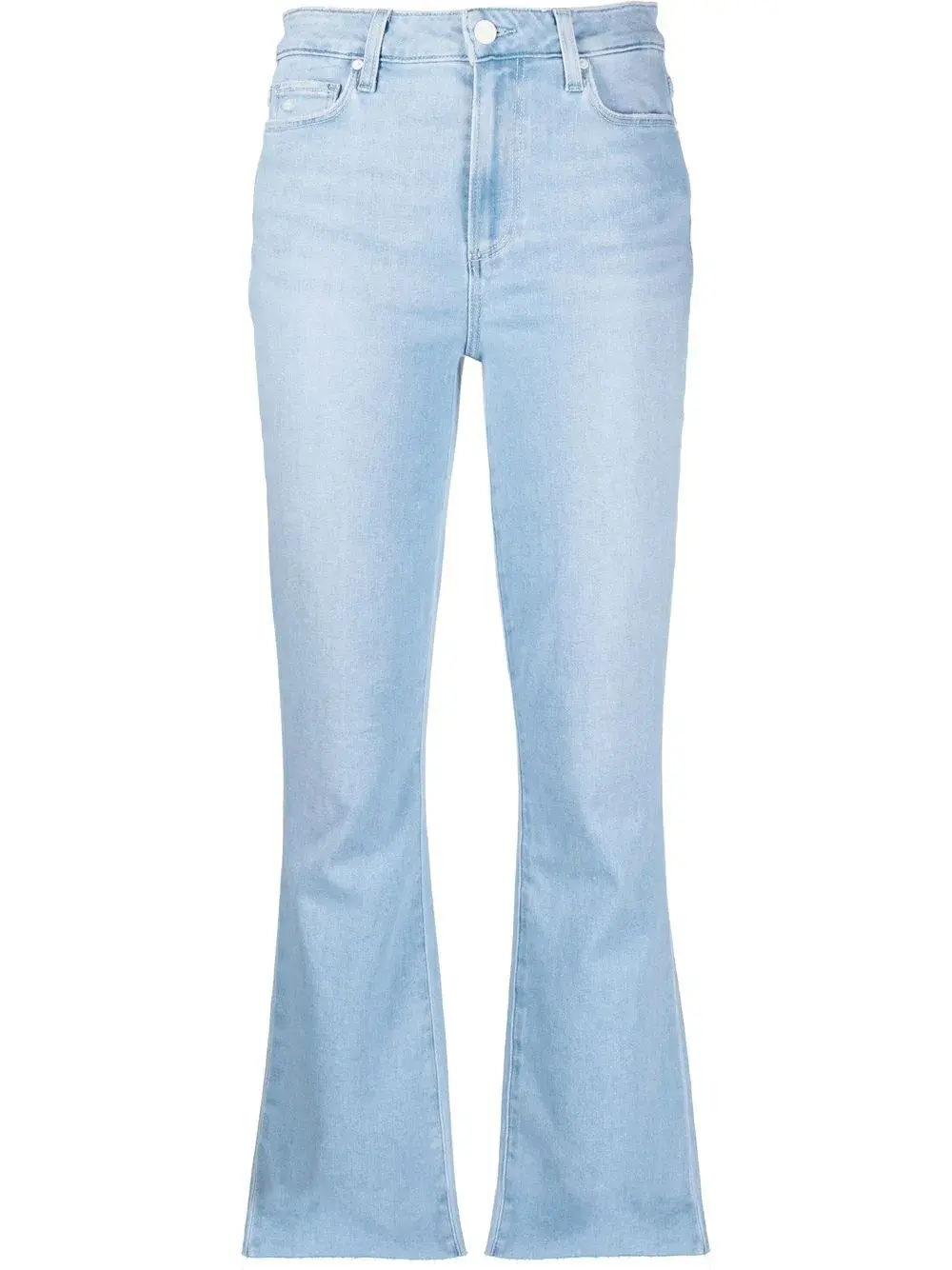 

Укороченные расклешенные джинсы Paige, синий