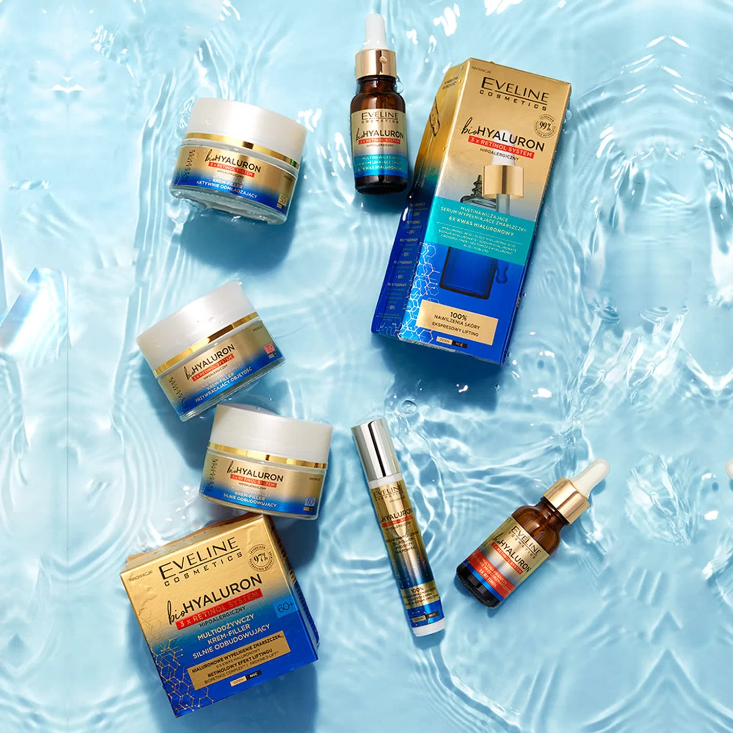 Крем для лица Eveline Cosmetics — Антивозрастной омолаживающий -филлер «Biohyaluron 3x Retinol Lifting System +» от, 50 мл — фото 3