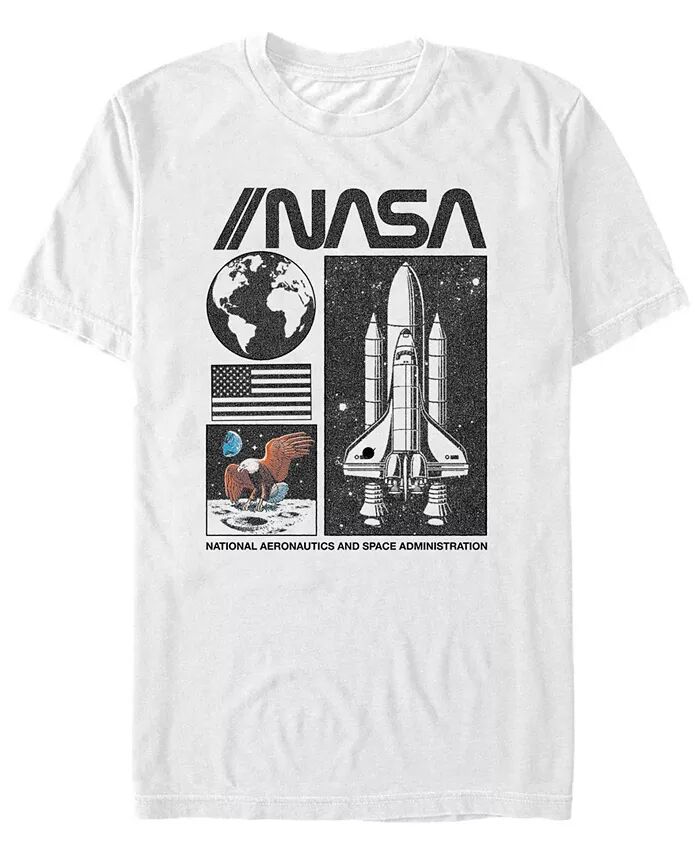 

Мужская футболка с коротким рукавом NASA National Aeronautics and Space Administration Fifth Sun, белый