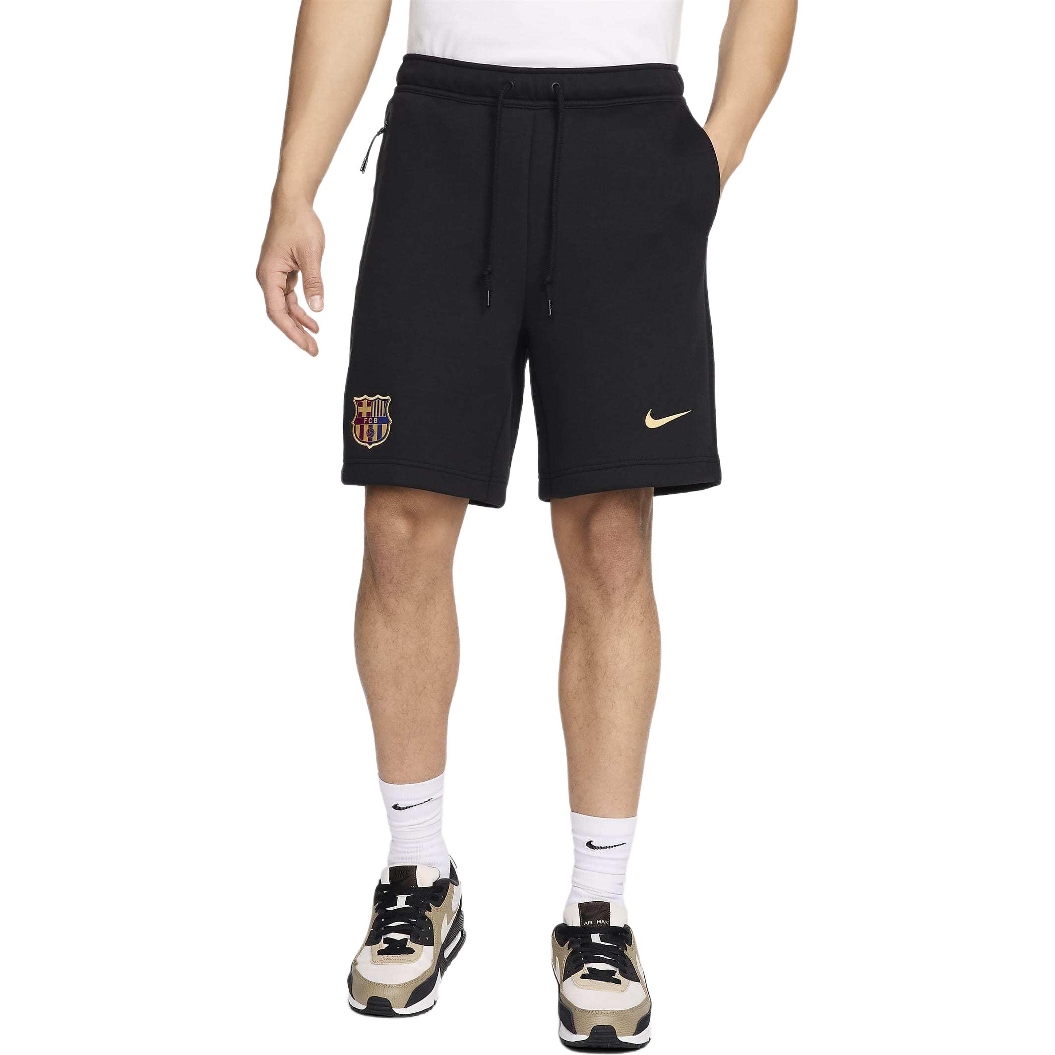 

Футболка Fc Barcelona Tech Fleece Men's Soccer Shorts Nike, черный