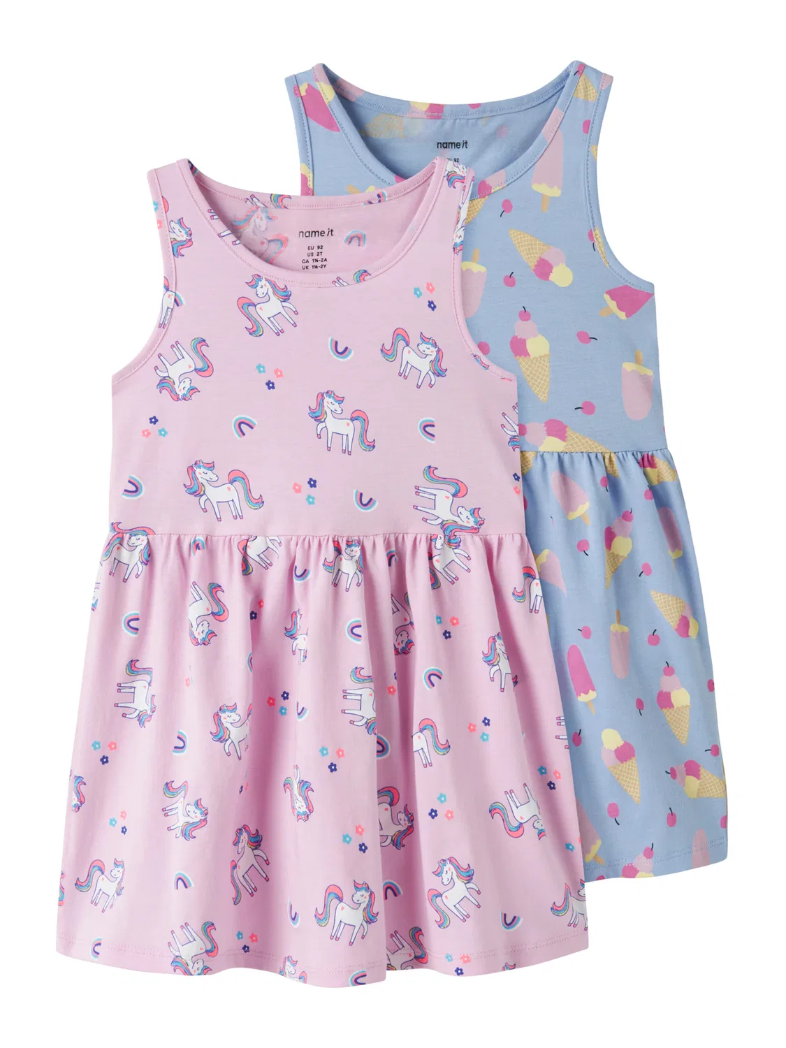 Платье 'NMFVINEO' Name It, Light Blue/Rose