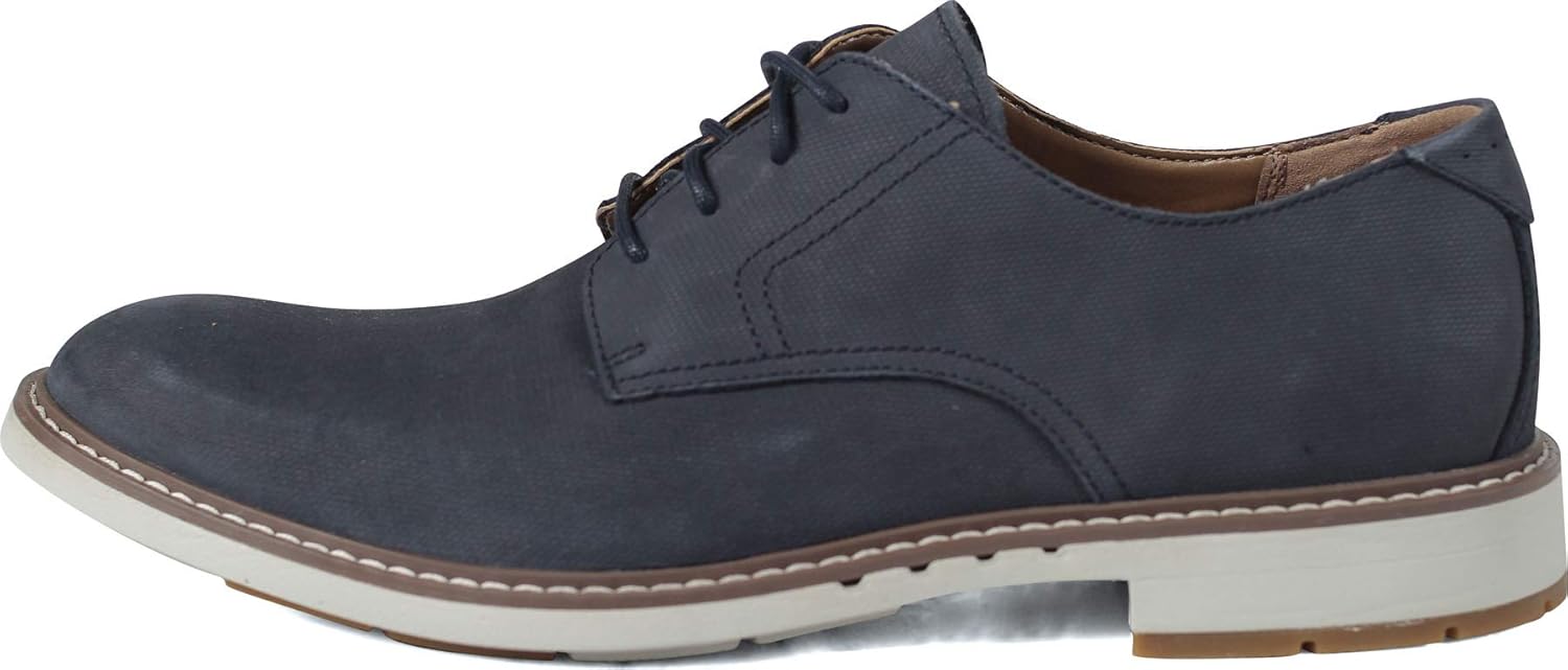 Мужские кроссовки Clarks Derby на шнуровке, Navy Nubuck — фото 2