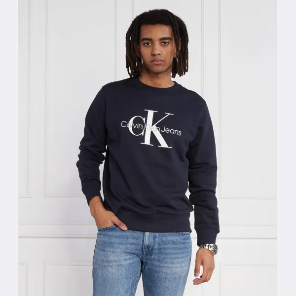 Толстовка с монологом стандартного кроя Calvin Klein, синий — фото 2