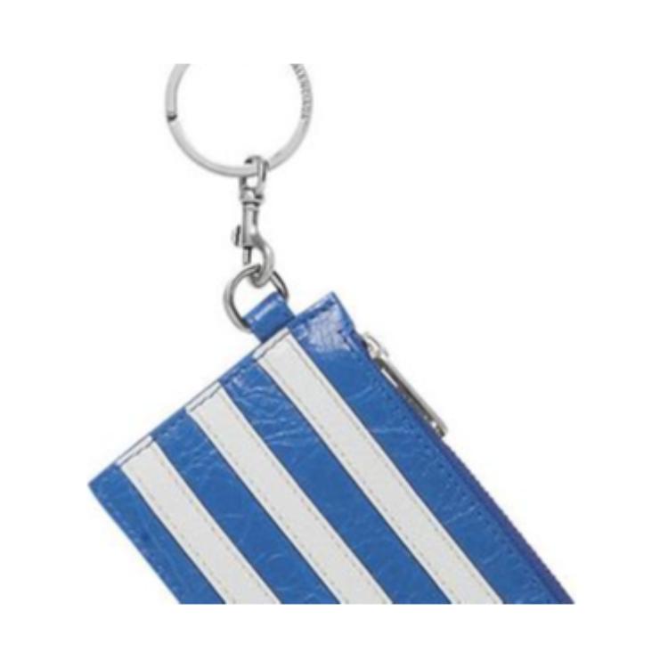 Balenciaga Кардхолдер Adidas Collaboration Sheepskin Unisex Blue/White — фото 4