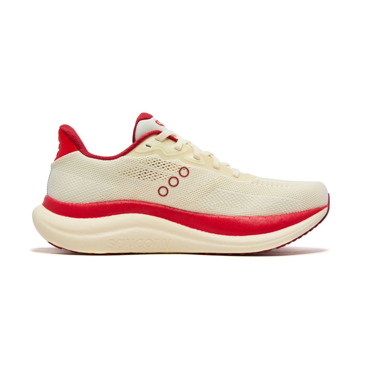 Saucony Triumph Victory 23 мягкие и удобные дышащие кроссовки для тренировок и бега унисекс beige red — фото 3