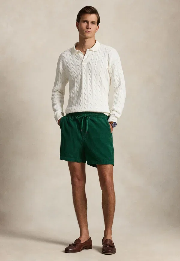 Шорты Polo Ralph Lauren 6 inch polo prepster corduroy short shorts, новый лес — фото 2