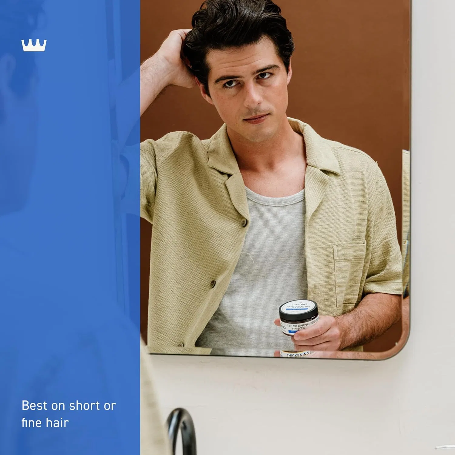 Мужская паста для укладки волос Cremo Mens Hair Paste 4 унции Cremo — фото 3