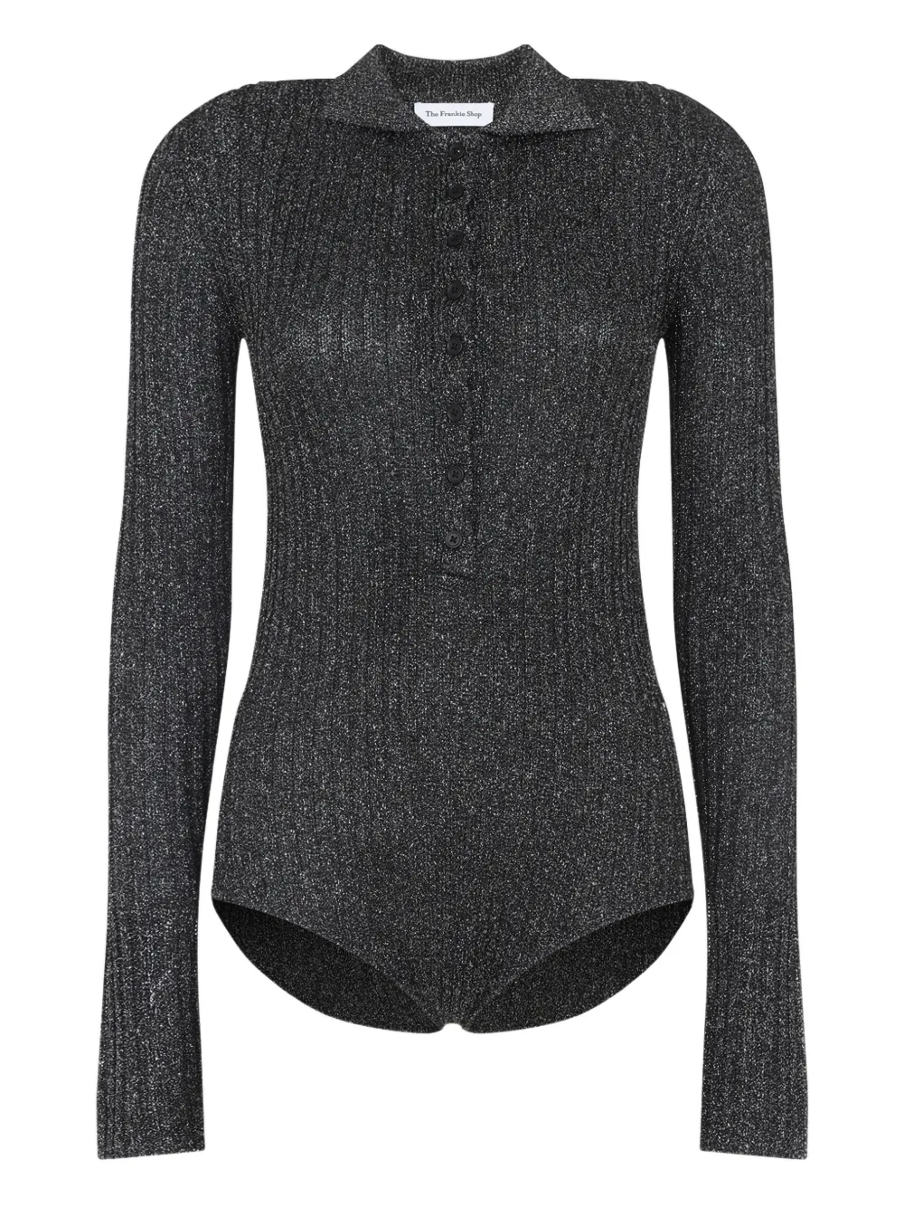 

Поло Solana на пуговицах The Frankie Shop, серый