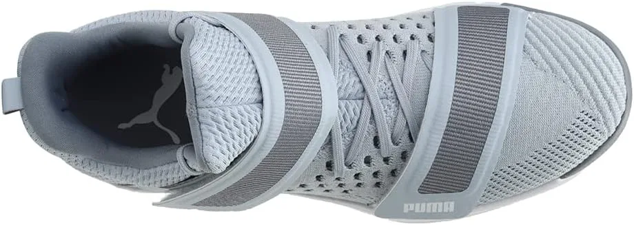Футзальные кроссовки PUMA Unisex Rise Xt Netfit 1, Grey Dawn White Tradewinds — фото 4