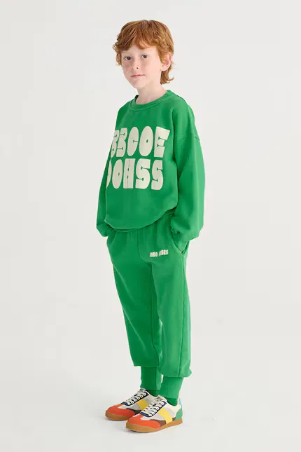Спортивные штаны детские из органического хлопка Modern Bobo Choses, зеленый