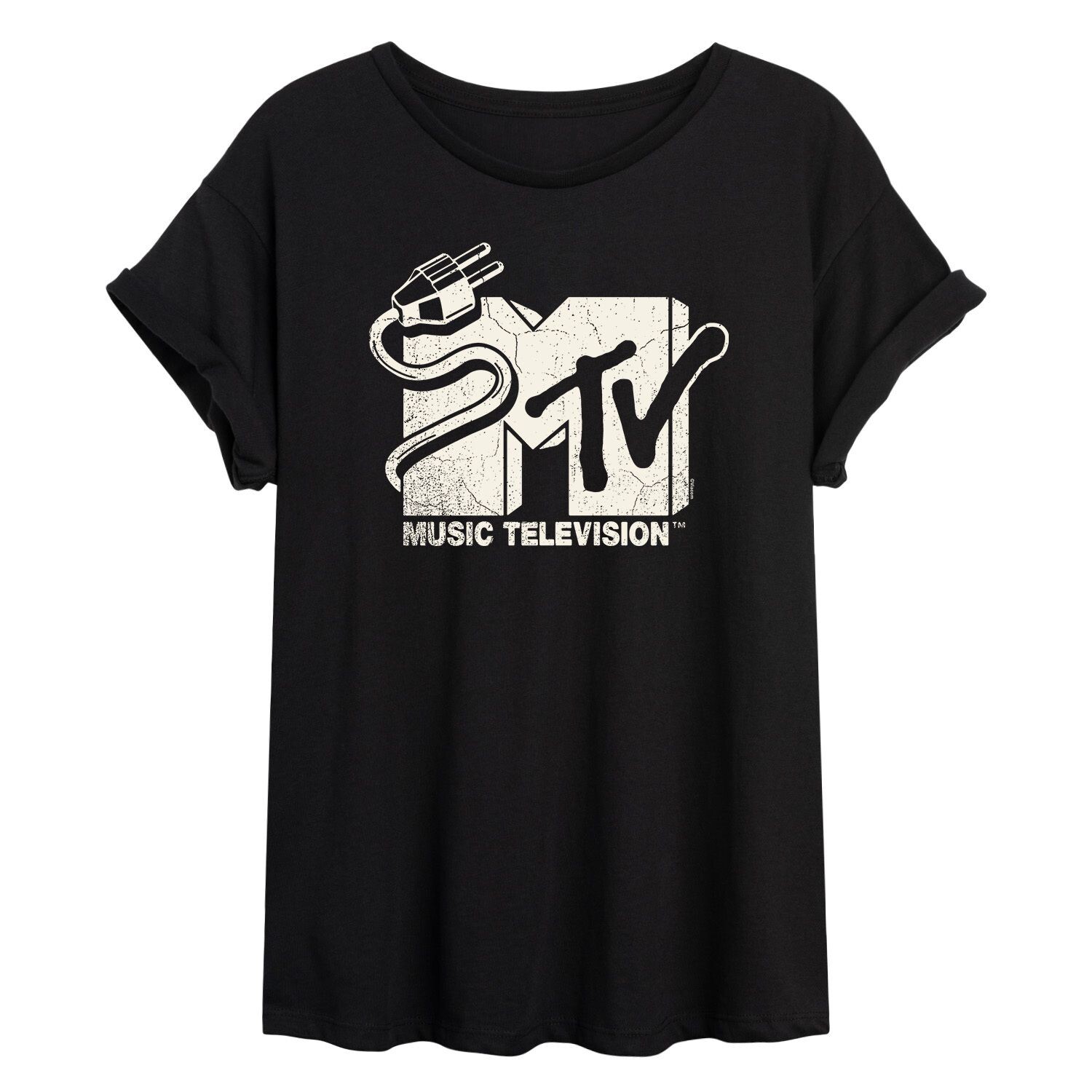 

Крупная футболка с логотипом Juniors' MTV Unplugged Licensed Character