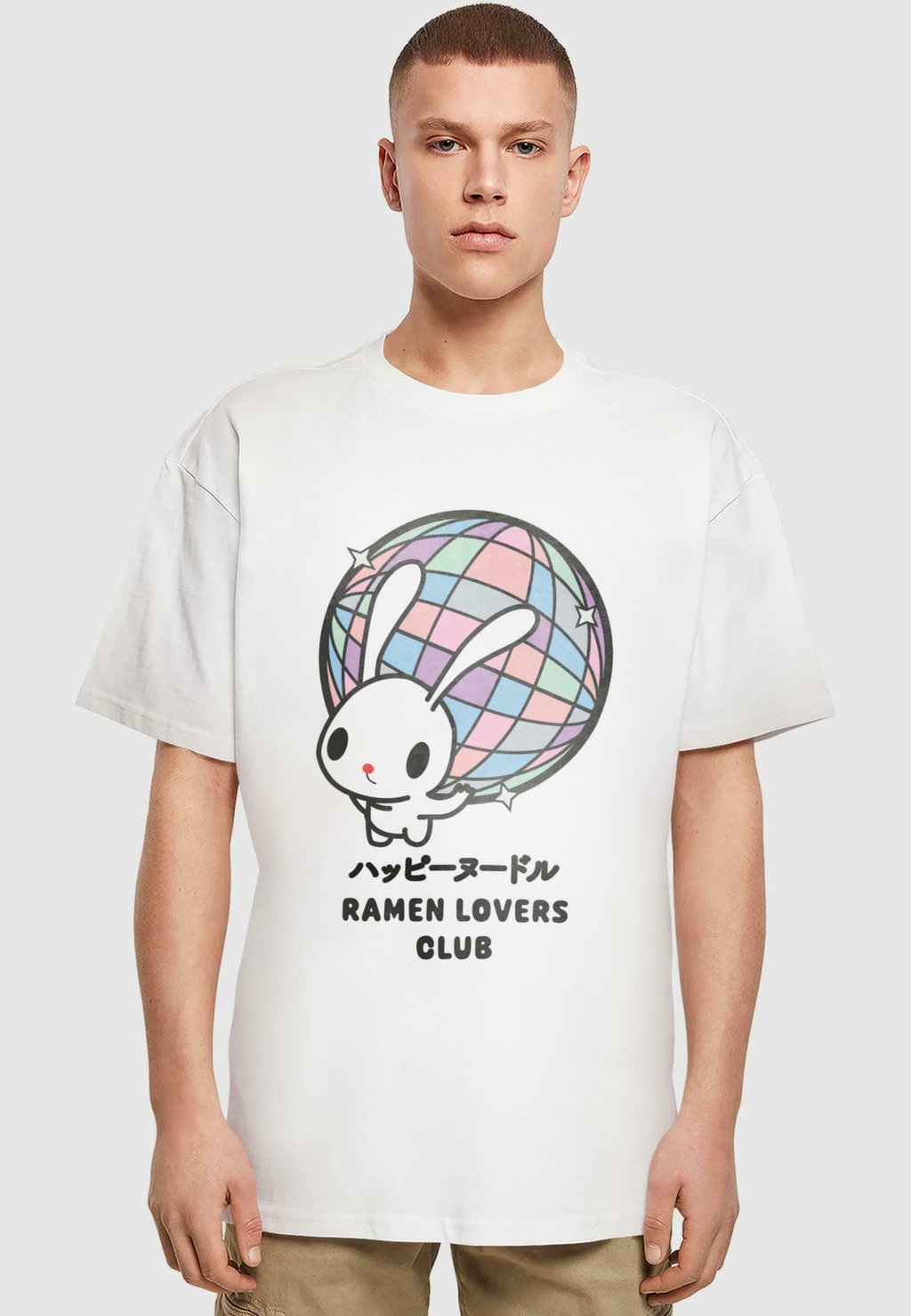 

Футболка с принтом TORC RAMEN - DISCO BUNNY HEAVY Merchcode, белый