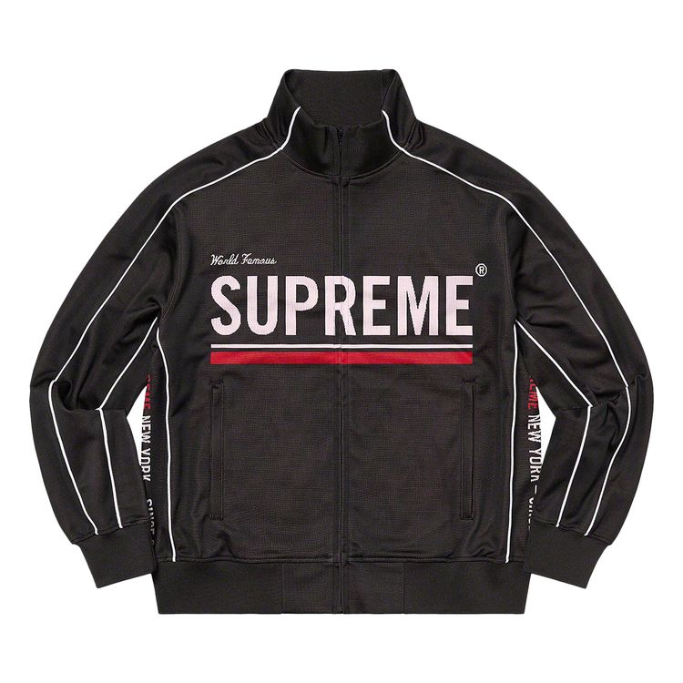 

Куртка Supreme World Famous Jacquard Track Jacket 'Black', черный