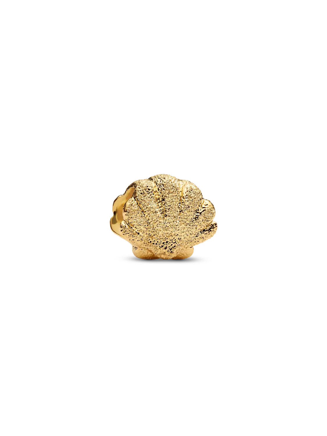 

Мини-подвеска с текстурированной ракушкой Pandora, 14-каратное золотое покрытие