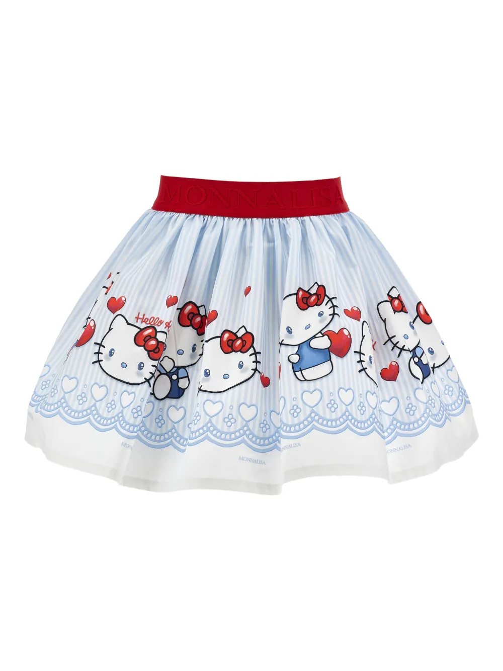 

Юбка с принтом Hello Kitty Monnalisa, синий