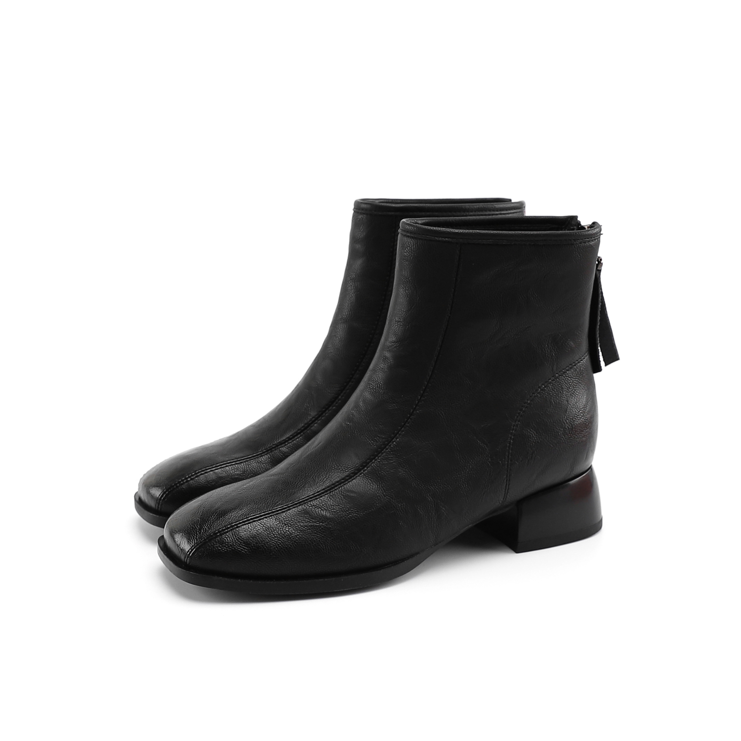 JOSINY Женские черно-коричневые ботильоны Black Brown, цвет Black — фото 2