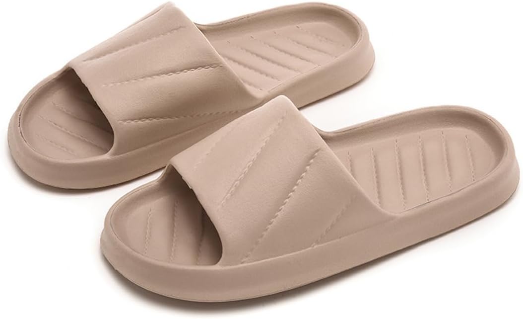 

Унисекс шлепанцы Rojeam с противоскользящей подошвой, быстро сохнущие, для душа, дома, ванной, сада и бассейна, коричневый