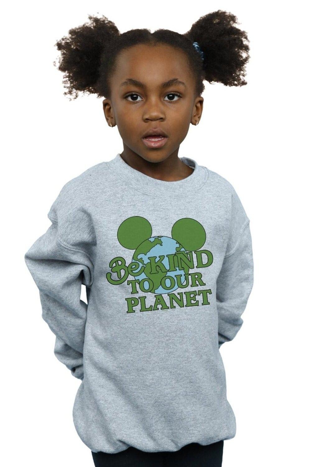 

Толстовка Be Kind с Микки Маусом Disney, серый