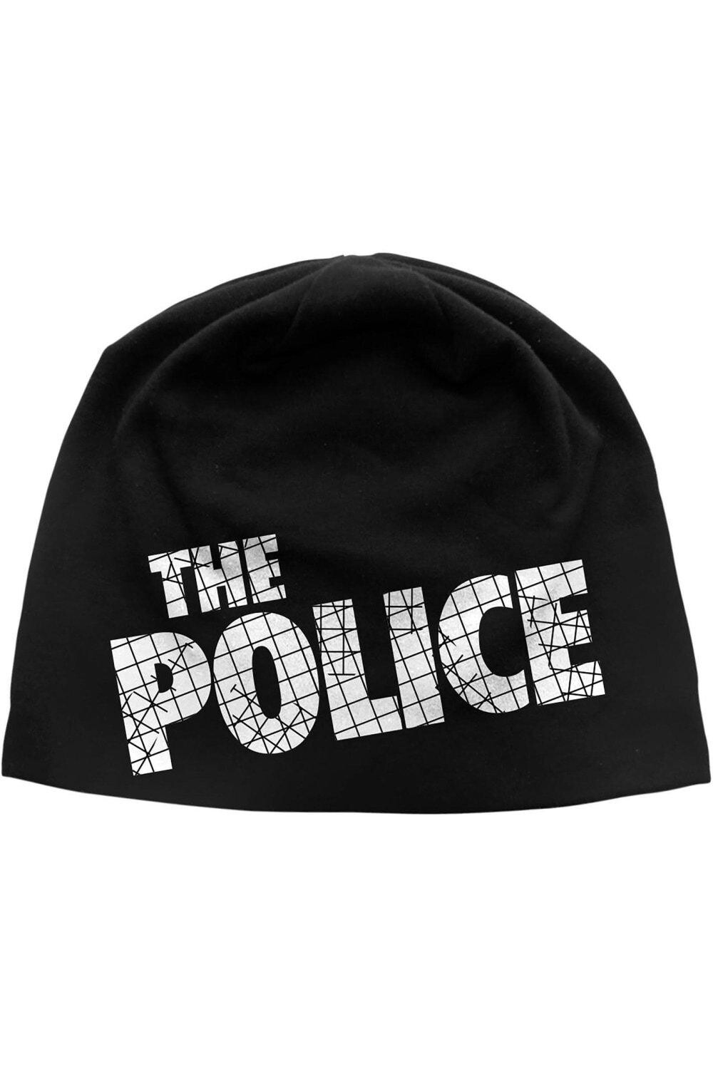 

Шапка-бини с логотипом The Police, черный