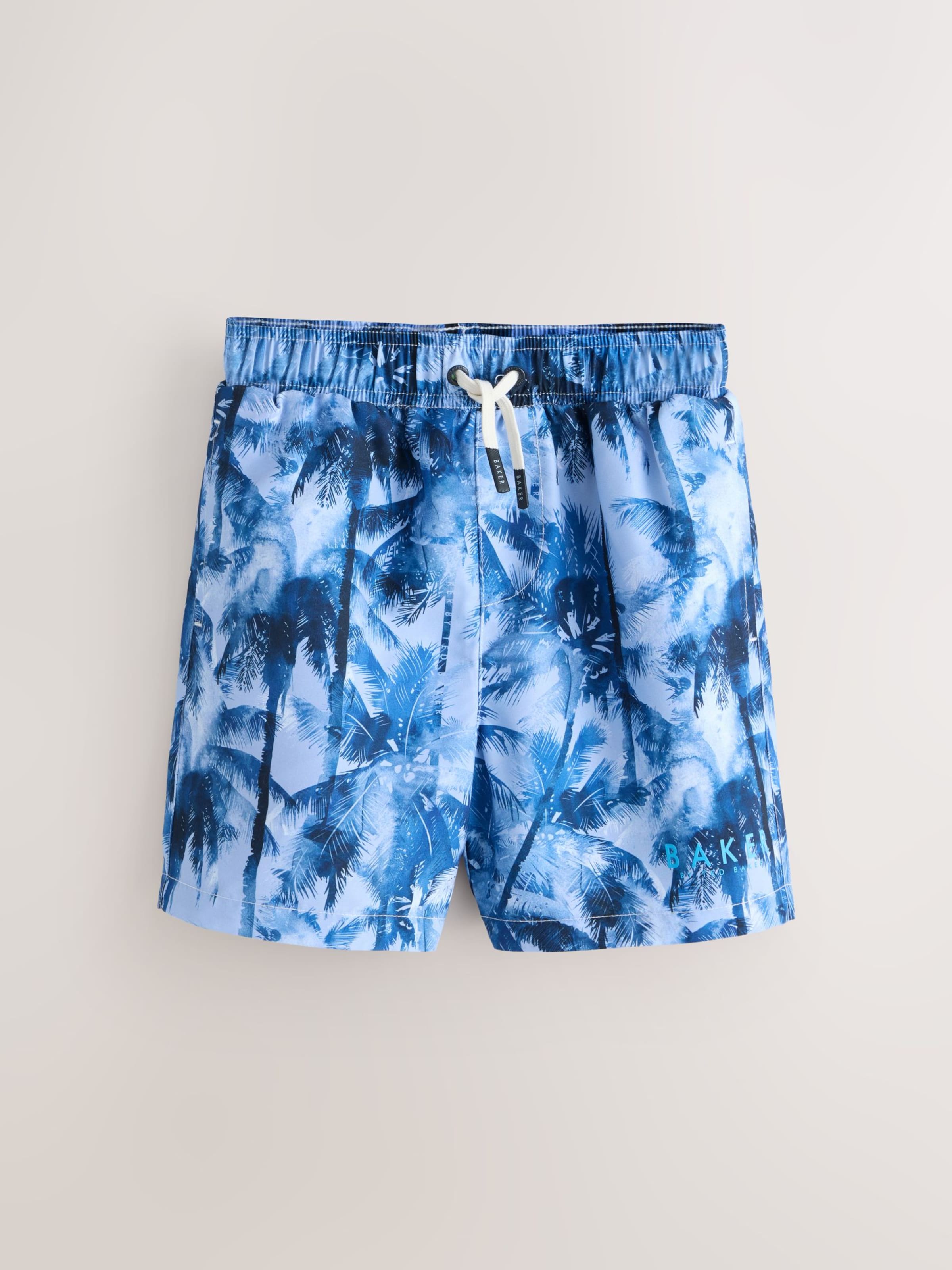 Baker by Ted Baker Шорты Board Shorts в цветах Blue, Marine Blue, Dark Blue — фото 4