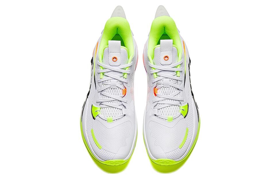 Кроссовки Anta Frenzy 5 Basketball, серый/зеленый/черный — фото 3