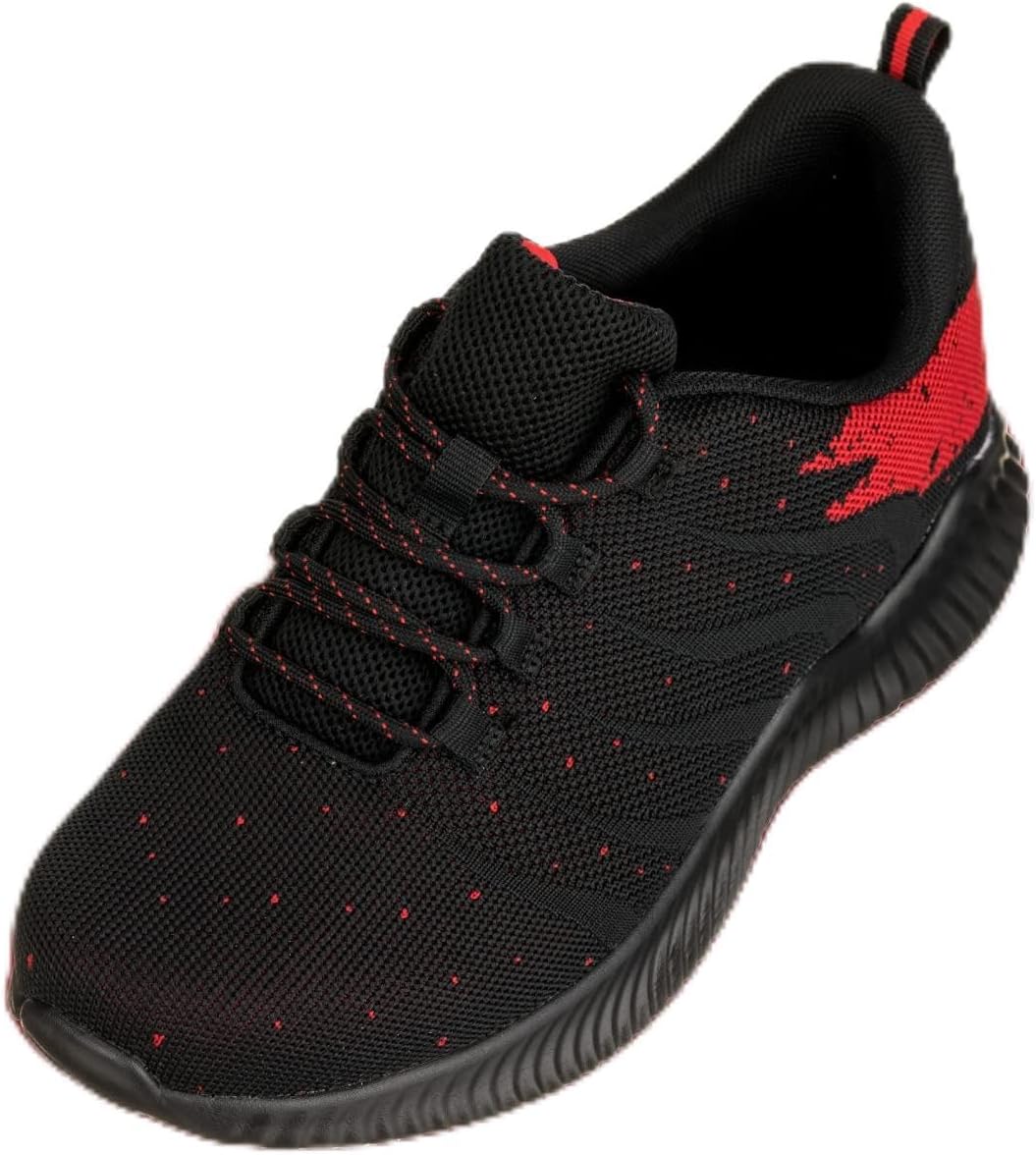 

Мужские невидимые обувные вставки для увеличения роста CALTO - Черные/Серые ультралегкие спортивные кроссовки - увеличение роста на 7 см - Q216 - Размер 9.5 D(M) US