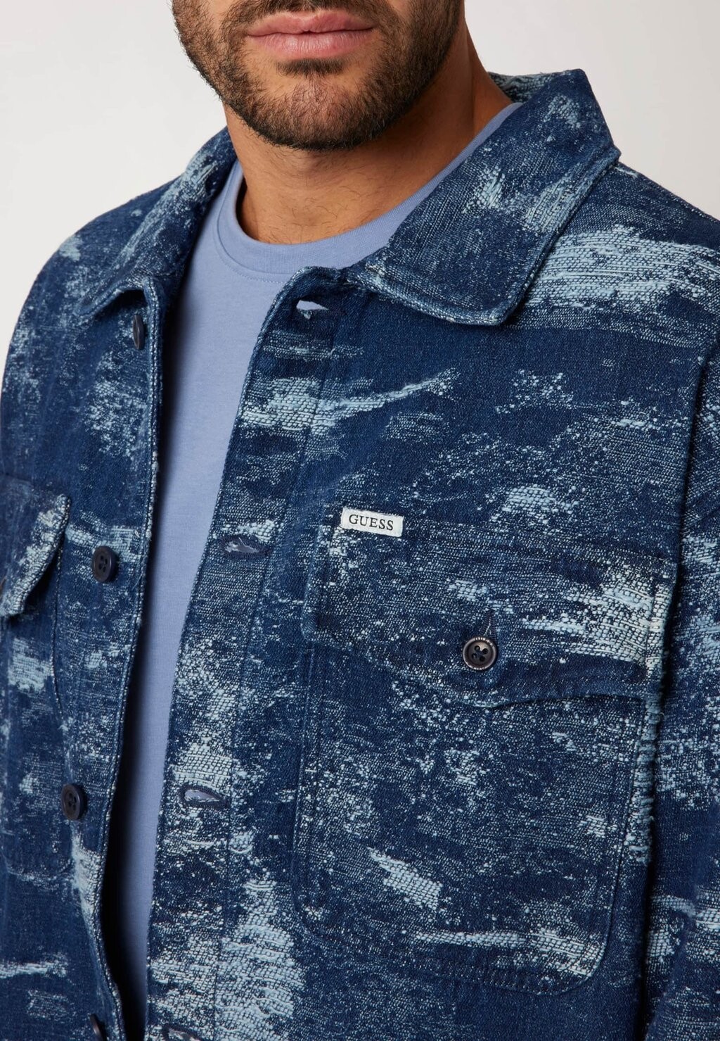 

Джинсовая куртка Guess, синий