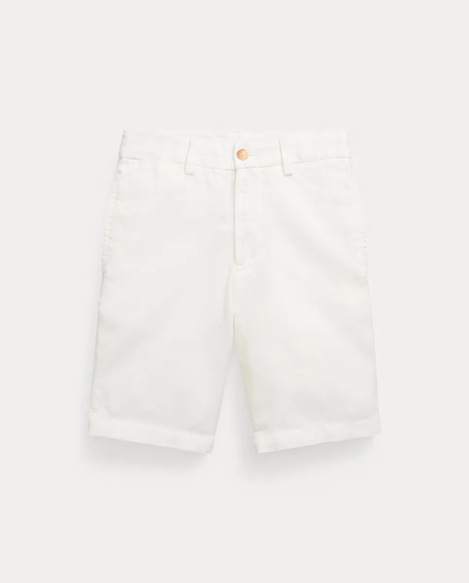 

Шорты-бермуды для мальчиков из смесового льна и хлопка Polo Ralph Lauren, белый