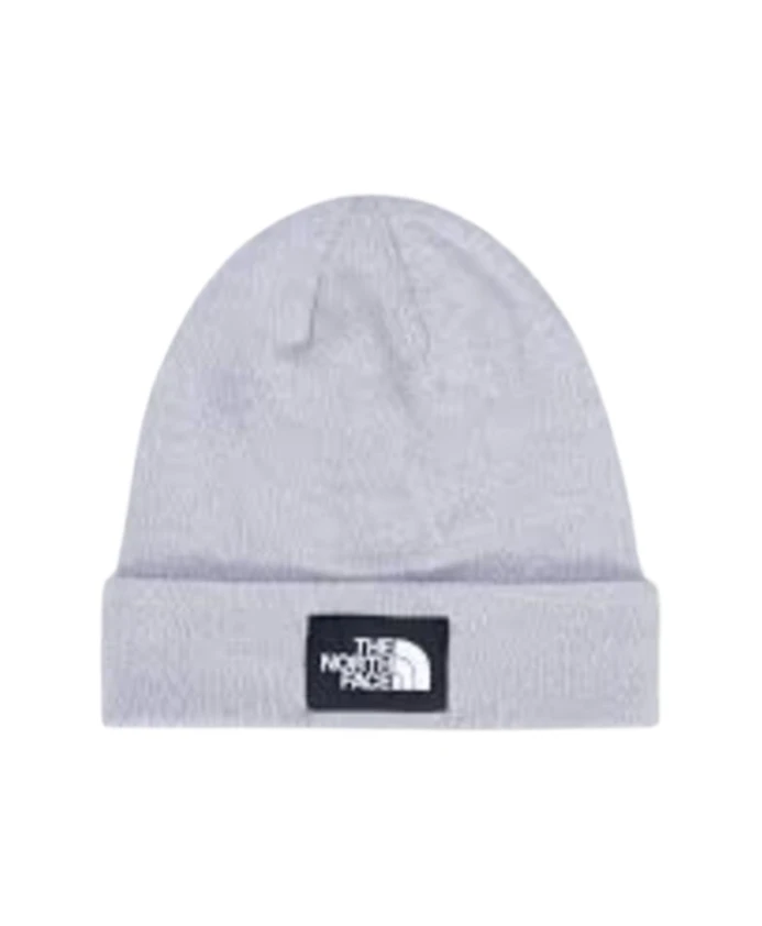 

Вязаная шапка с нашивкой логотипом The North Face, серый