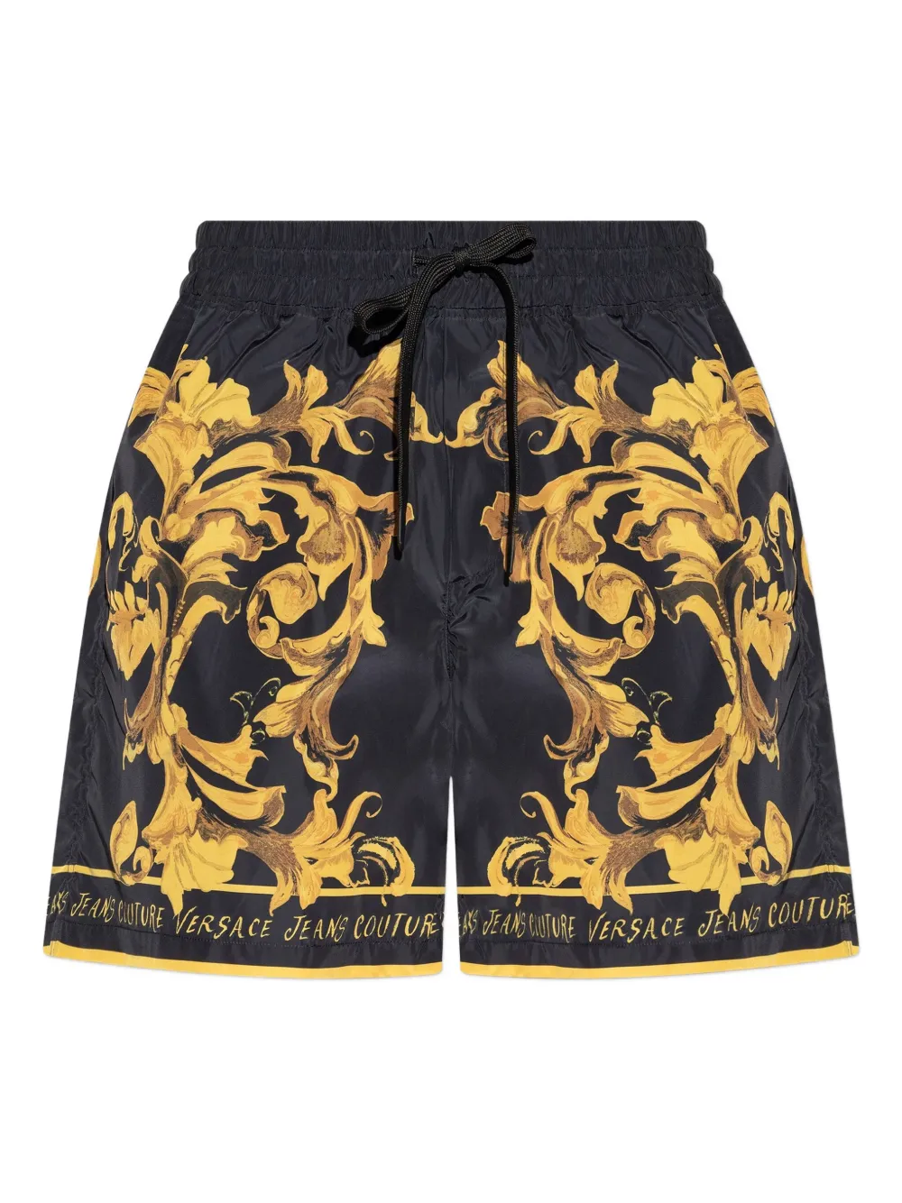 

Шорты с кулиской и принтом Versace Jeans Couture, черный