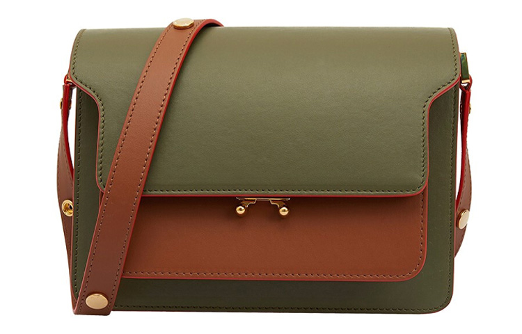

Сумка через плечо из телячьей кожи Trunk, женская MARNI