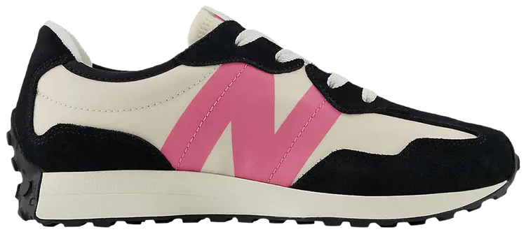 

Кроссовки New Balance 327 Big Kid 'Black Real Pink', кремовый
