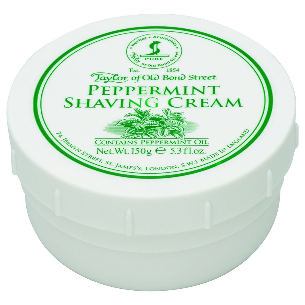 Крем для бритья shaving cream peppermint Taylor Of Old Bond Street, вес 150 гр. — фото 3