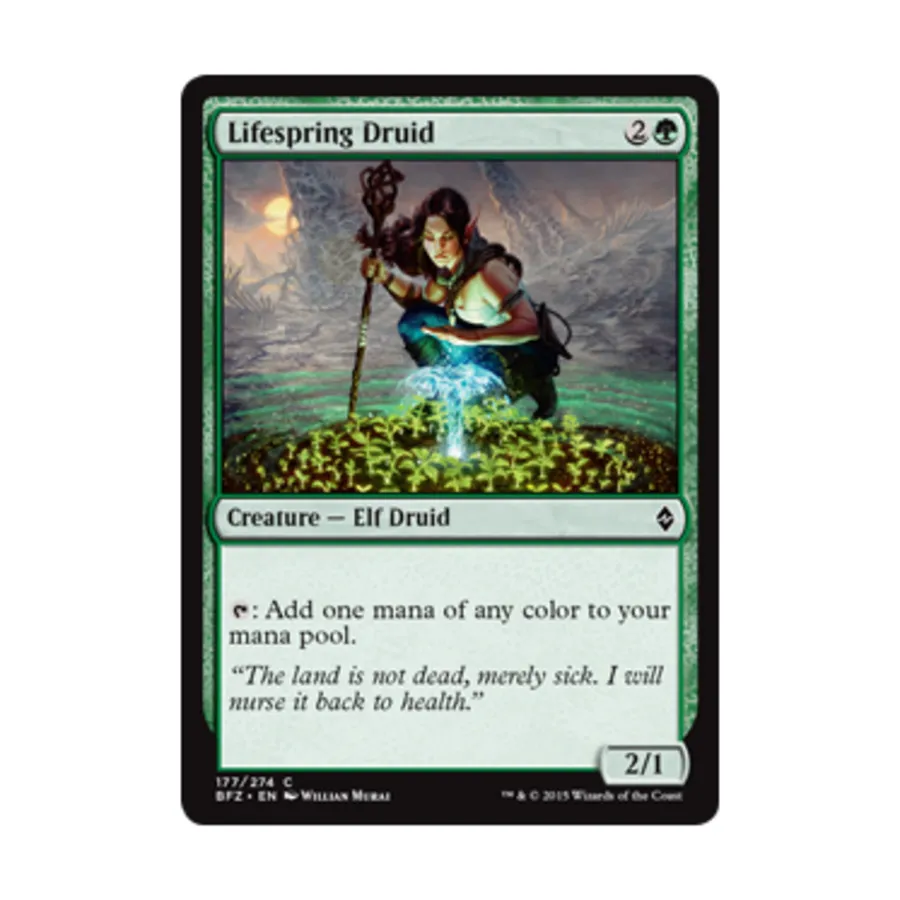 

CCG Друид Источника Жизни (C) (Фольга), MTG - Battle for Zendikar