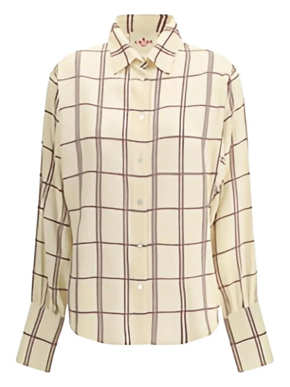 

Атласная рубашка Feltre в клетку CRIDA, нейтральный