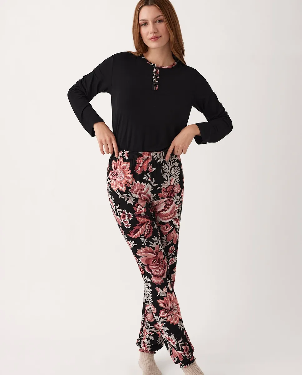 

Пижама с длинными рукавами из модала Promise, черный