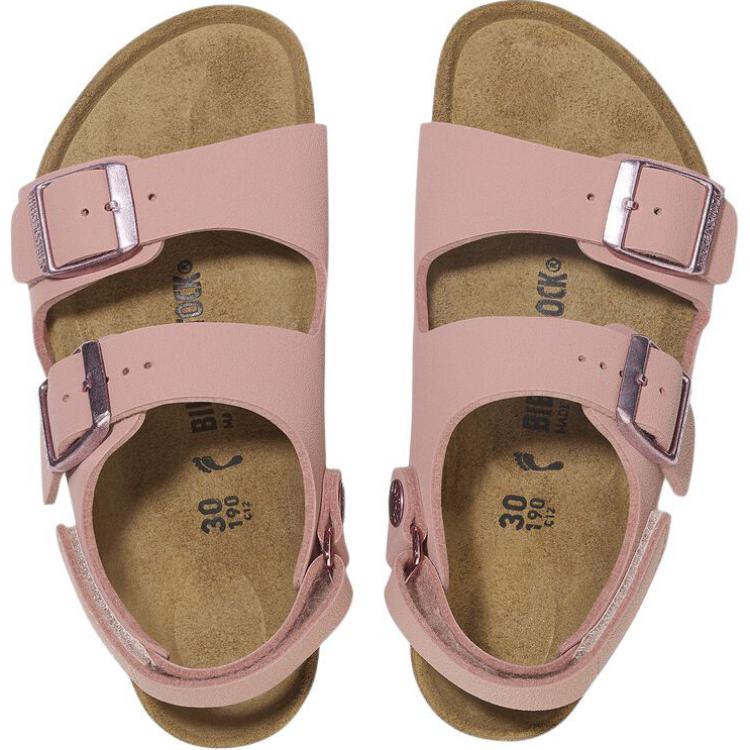 Детские сандалии с низким верхом, устойчивые к истиранию и скольжению Birkenstock, розовый — фото 4