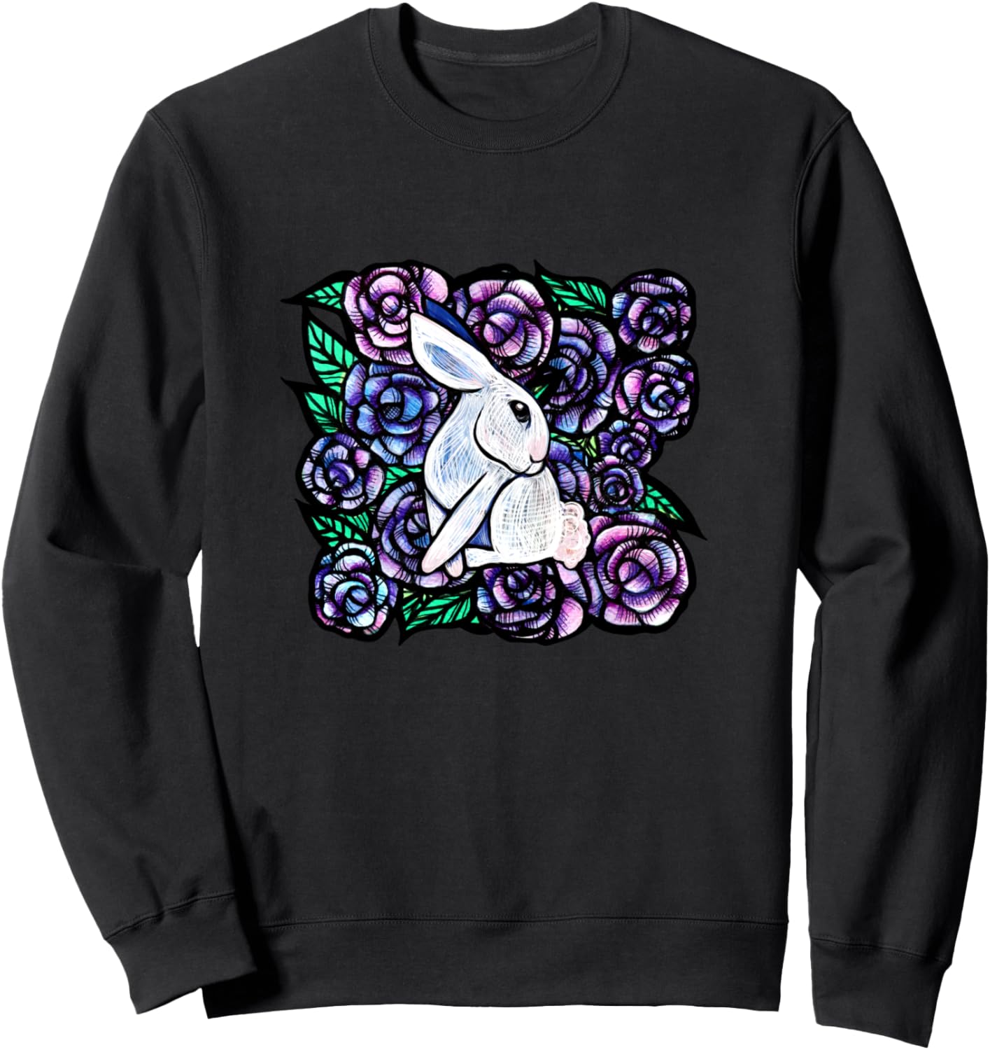 

Толстовка с цветочным рисунком кролика Bunny Snugg, черный