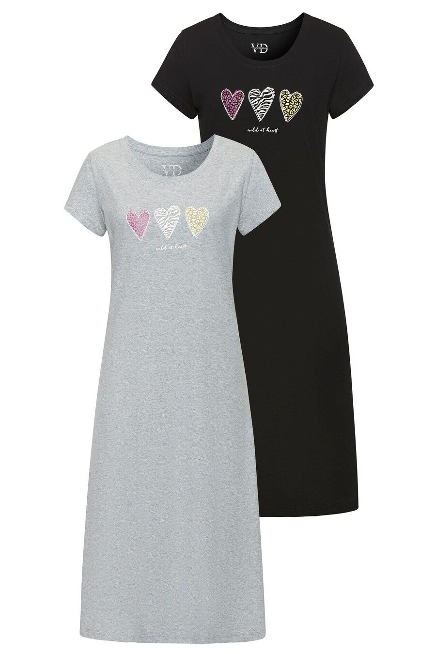 

Ночная рубашка VIVANCE, цвет Grey/Black