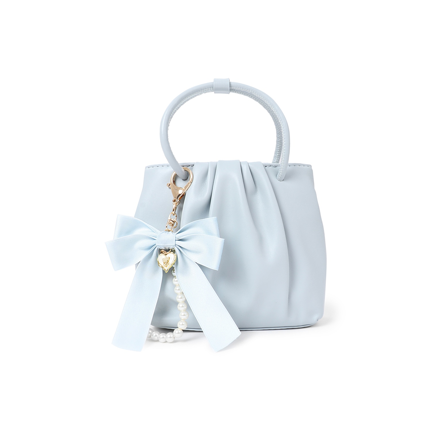 

OTA Маленькая квадратная сумочка с кремовым принтом, Baby Blue, with Adjustable Long Strap