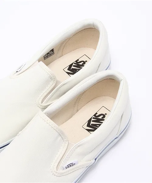 Унисекс слипоны VANS SLIP ON из канваса NATURAL — фото 3