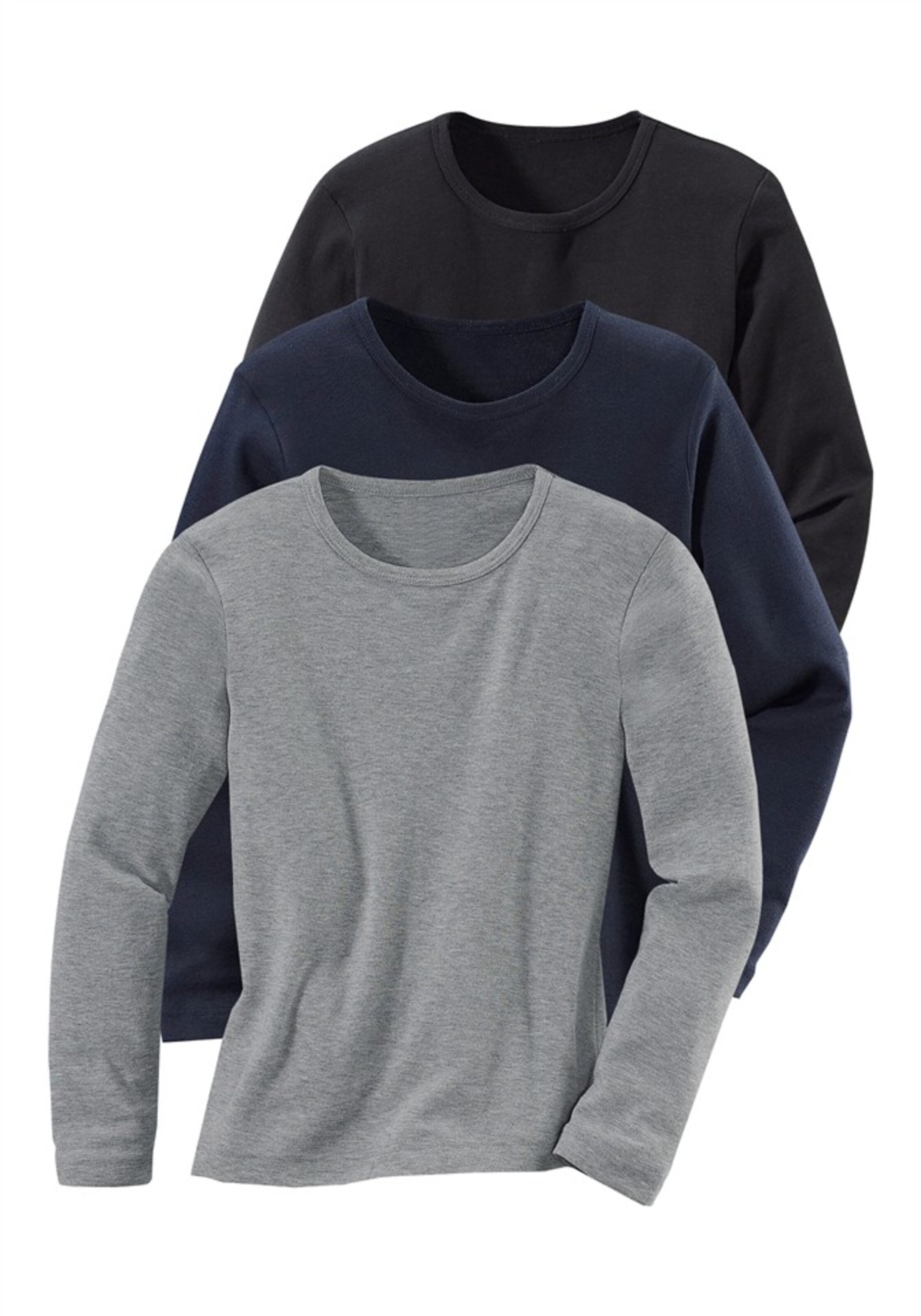 

H.I.S EM Лонгслив в цветах Navy, Grey, Black