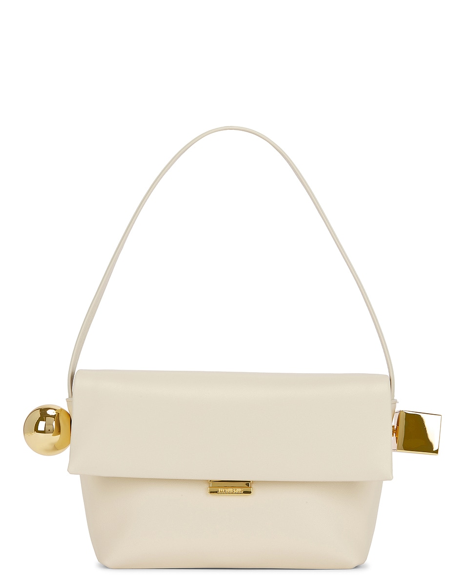 

Сумка Le Rond Carre Jacquemus, цвет Light Ivory