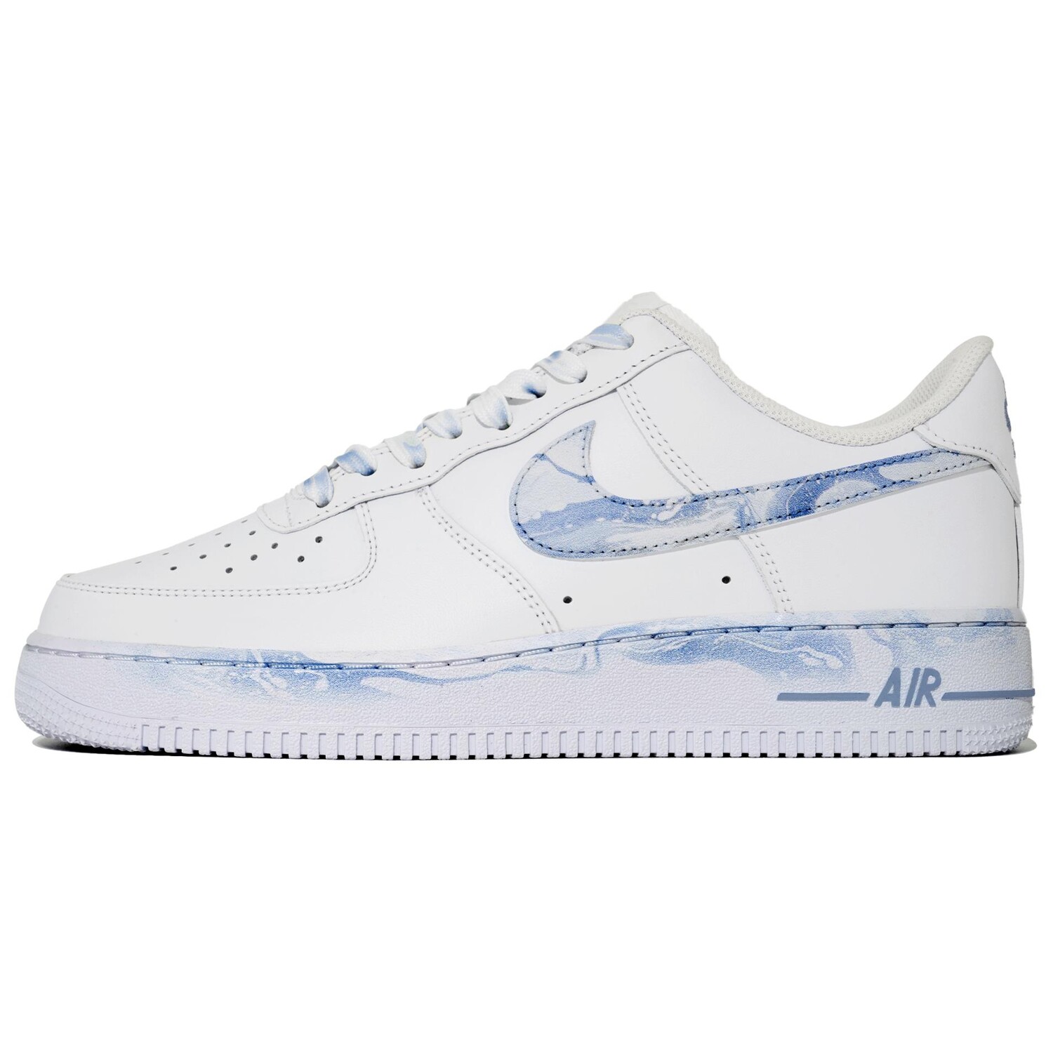Кроссовки Nike Air Force 1 Skateboarding Shoes Unisex Low-top Blue, белый — фото 2