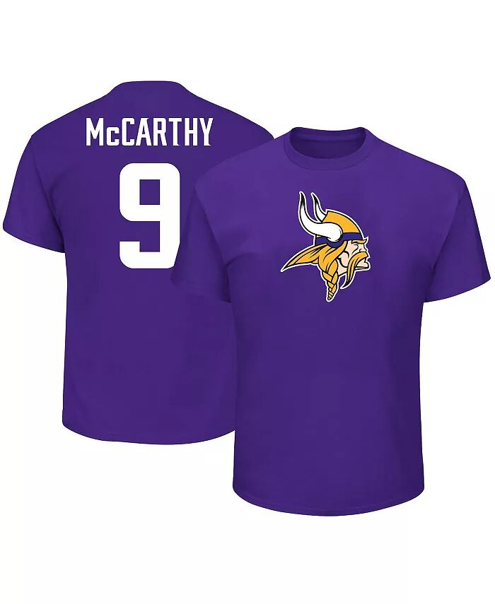 

Мужская футболка JJ McCarthy Purple Minnesota Vikings 2024 NFL Draft First Round Pick Big Tall Name Number Fanatics