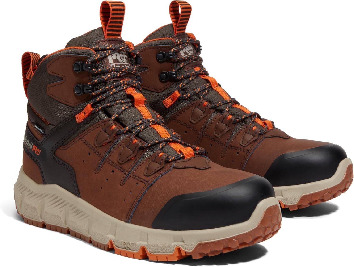 Timberland PRO Tempe, мужские, серые, Alloy Toe, EH, WP, Slip Resistant, 6-дюймовые рабочие ботинки, Medium Brown — фото 2
