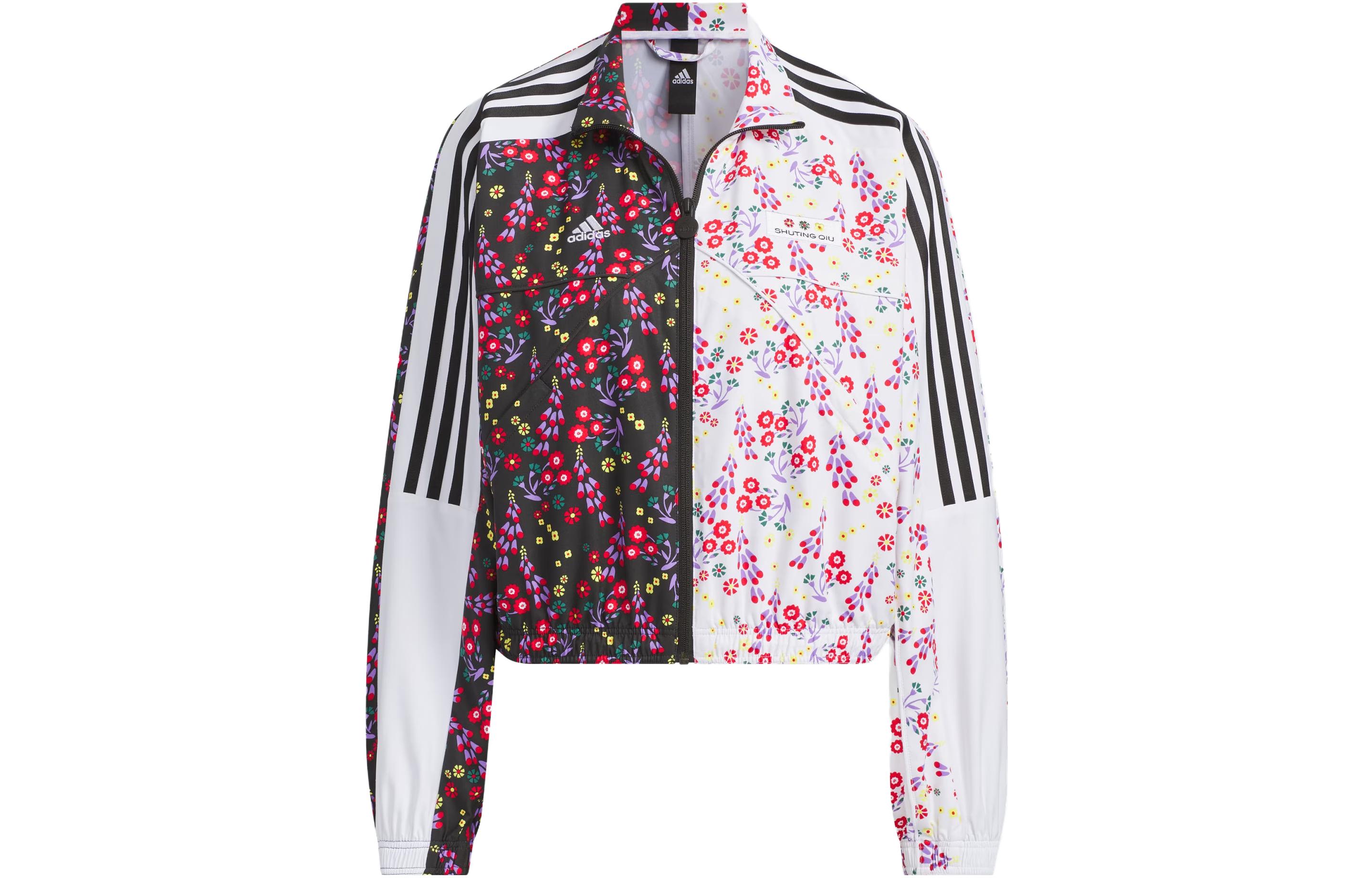 

Куртка женская черно-белая Adidas, Черный, Куртка женская черно-белая Adidas