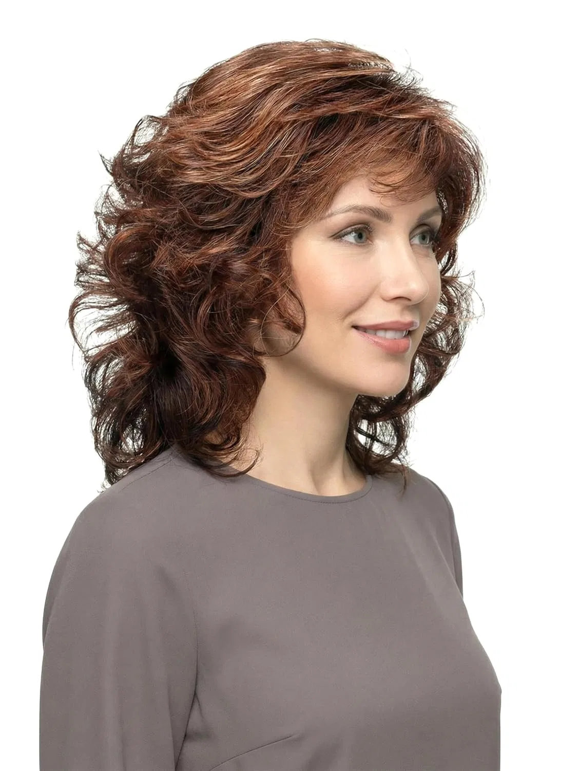Парик Lofty Gloria из высококачественных синтетических волос Lofty, Medium/Light Reddish Brown — фото 4