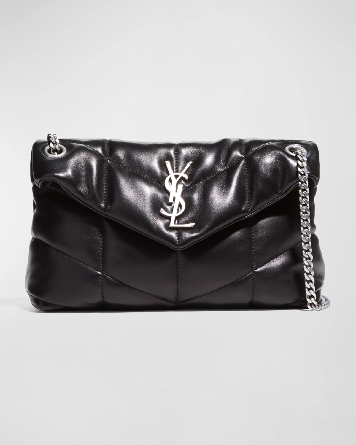 

Маленькая сумка через плечо Lou Puffer YSL из стеганой кожи Saint Laurent, цвет Black